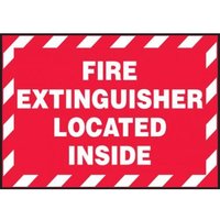 Accuform LVHR565XVE Safety Label: Fire Extinguisher Located Inside