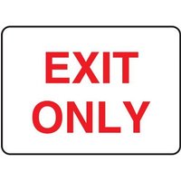 Accuform MADM429VP 10"" x 14"" Exit Only - Safety Sign Plastic