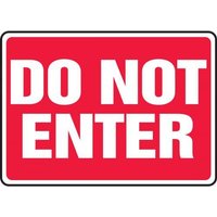 Accuform MADM543XP 12"" x 18"" Safety Sign: Do Not Enter Accu-Shield