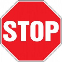 Accuform MAST200XP 12"" x 12"" Safety Sign: Stop Accu-Shield