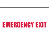 Accuform MEXT408XL Safety Sign: Emergency Exit (Centered Text)