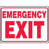 Accuform MEXT548XT Safety Sign: Emergency Exit (Border)