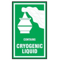 Accuform MPC207 Hazardous Material Shipping Label: Contains Cryogenic Liquid