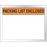 Accuform MPE462 Packing List Envelope: Packing List Enclosed
