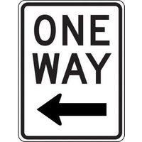 Accuform MR62LHP 24"" x 18"" Lane Guidance Sign: One Way, High Intensity Prismatic
