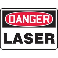 Accuform MRAD026XP 14"" x 20"" OSHA Danger Safety Sign: Laser, Accu-Shield