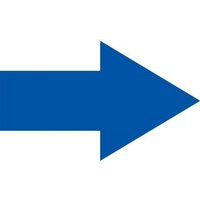 Accuform MRB417MGBU 1-1/2"" x 2-1/2"" Magnetic Shapes - Arrows