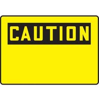 Accuform MRBH606XP 10"" x 14"" OSHA Caution Safety Sign Blank, Accu-Shield