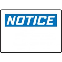 Accuform MRBH840VA 14"" x 20"" OSHA Notice Safety Sign Blank, Aluminum