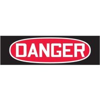Accuform MRHH105VS 4"" x 12-1/2"" OSHA Header, Adhesive Vinyl