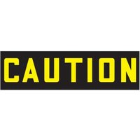 Accuform MRHH601VS 2-1/4"" x 8-1/2"" OSHA Caution Header, Adhesive Vinyl