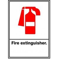 Accuform MRXG504XL 10"" x 7"" ANSI Sign - Fire Extinguisher, Aluma-Lite