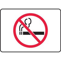 Accuform MSMK416XV 10"" x 14"" Safety Sign: No Smoking, Adhesive Dura-Vinyl