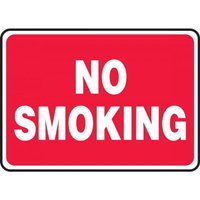 Accuform MSMK570VP 10"" x 14"" Safety Sign: No Smoking, Plastic