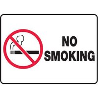 Accuform MSMK948XV 10"" x 14"" Safety Sign: No Smoking, Adhesive Dura-Vinyl