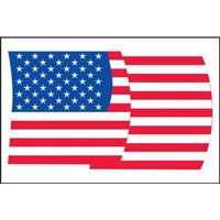 Accuform MSN234 2"" x 3"" Patriotic Label