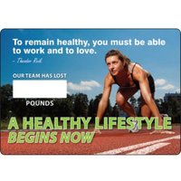 Accuform MSR808PL 20"" x 14"" WorkHealthy Write-A-Day ScoreBoard: A Healthy Lifestyle Begins Now Plastic