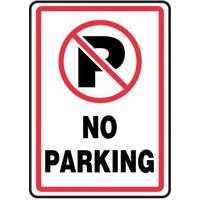 Accuform MVHR402XT 14"" x 10"" Safety Sign: No Parking Dura-Plastic