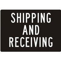 Accuform MVHR429XP 14"" x 20"" Safety Sign: Shipping and Receiving Accu-Shield