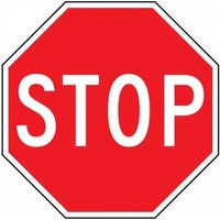 Accuform MVHR475VA 24"" Octagon Safety Sign: Stop Aluminum