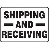 Accuform MVHR572XP 10"" x 14"" Safety Sign: Shipping and Receiving Accu-Shield