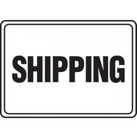 Accuform MVHR587VS 14"" x 20"" Safety Sign: Shipping Adhesive Vinyl
