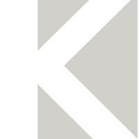Accuform NAM214KWT 2"" Magnetic Vinyl Magnetic Characters: Individual Letter K White