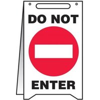 Accuform PFR225 20"" x 12"" Fold-Up Safety Sign: Do Not Enter