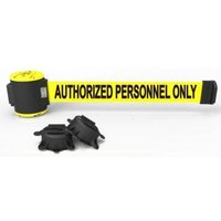 Accuform PRT902 Multi-Surface Wall Mount Barrier - 30-ft Authorized Personnel Only