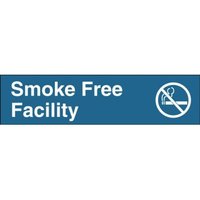 Accuform PSG652BU 3"" x 12"" Engraved Accu-Ply Sign White Letters on Dark Blue