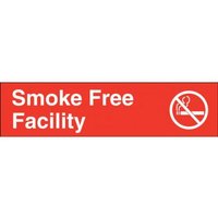 Accuform PSG652RD 3"" x 12"" Engraved Accu-Ply Sign White Letters on Red