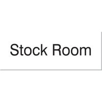 Accuform PSG880RD 3"" x 8"" Engraved Accu-Ply Sign White Letters on Red