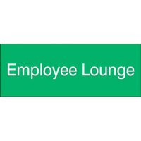 Accuform PSG902GN 3"" x 8"" Engraved Accu-Ply Sign White Letters on Green