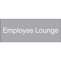 Accuform PSG902GY 3"" x 8"" Engraved Accu-Ply Sign White Letters on Gray