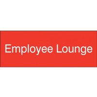 Accuform PSG902RD 3"" x 8"" Engraved Accu-Ply Sign White Letters on Red