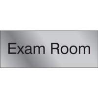 Accuform PSG903SL 3"" x 8"" Engraved Accu-Ply Sign Black Letters on Silver