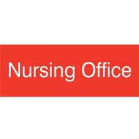 Accuform PSG909RD 3"" x 8"" Engraved Accu-Ply Sign White Letters on Red