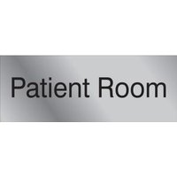 Accuform PSG911SL 3"" x 8"" Engraved Accu-Ply Sign Black Letters on Silver
