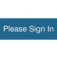 Accuform PSG913BU 3"" x 8"" Engraved Accu-Ply Sign White Letters on Dark Blue