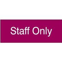 Accuform PSG918MR 3"" x 8"" Engraved Accu-Ply Sign White Letters on Maroon