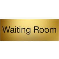 Accuform PSG920BA 3"" x 8"" Engraved Accu-Ply Sign Black Letters on Brass