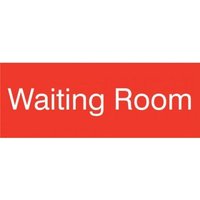 Accuform PSG920RD 3"" x 8"" Engraved Accu-Ply Sign White Letters on Red