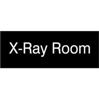 Accuform PSG921BK 3"" x 8"" Engraved Accu-Ply Sign White Letters on Black