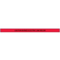 Accuform PTD634 3"" x 1000-ft Underground Warning Tape: Caution Buried Electrical Line Below