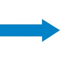 Accuform PTE220RD 12"" x 4"" Durable Marking Shape: Arrow Red