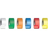 Accuform PTL230YL 1-3/16"" x 300-ft Flagging Tape: Solid Color Yellow