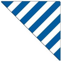 Accuform PTS648BUWT Slip-Gard Shape: 3"" Triangles Blue/White