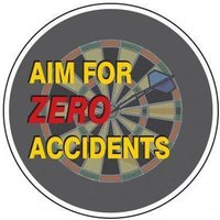 Accuform PWG218 20"" Wall-Wrap Wall Graphics: Aim For Zero Accidents, Standard Material