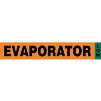 Accuform RAC733 4"" x 24"" IIAR Component Marker: Evaporator/Low