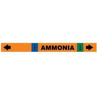 Accuform RAK120S IIAR Self-Stick Ammonia Pipe Marker: (blank)/VAP/LOW, IIAR SS OD 2-1/2"" - 6""